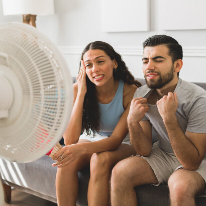 Zonder FluxoFan: de warmte ondergaan voor een oude ventilator